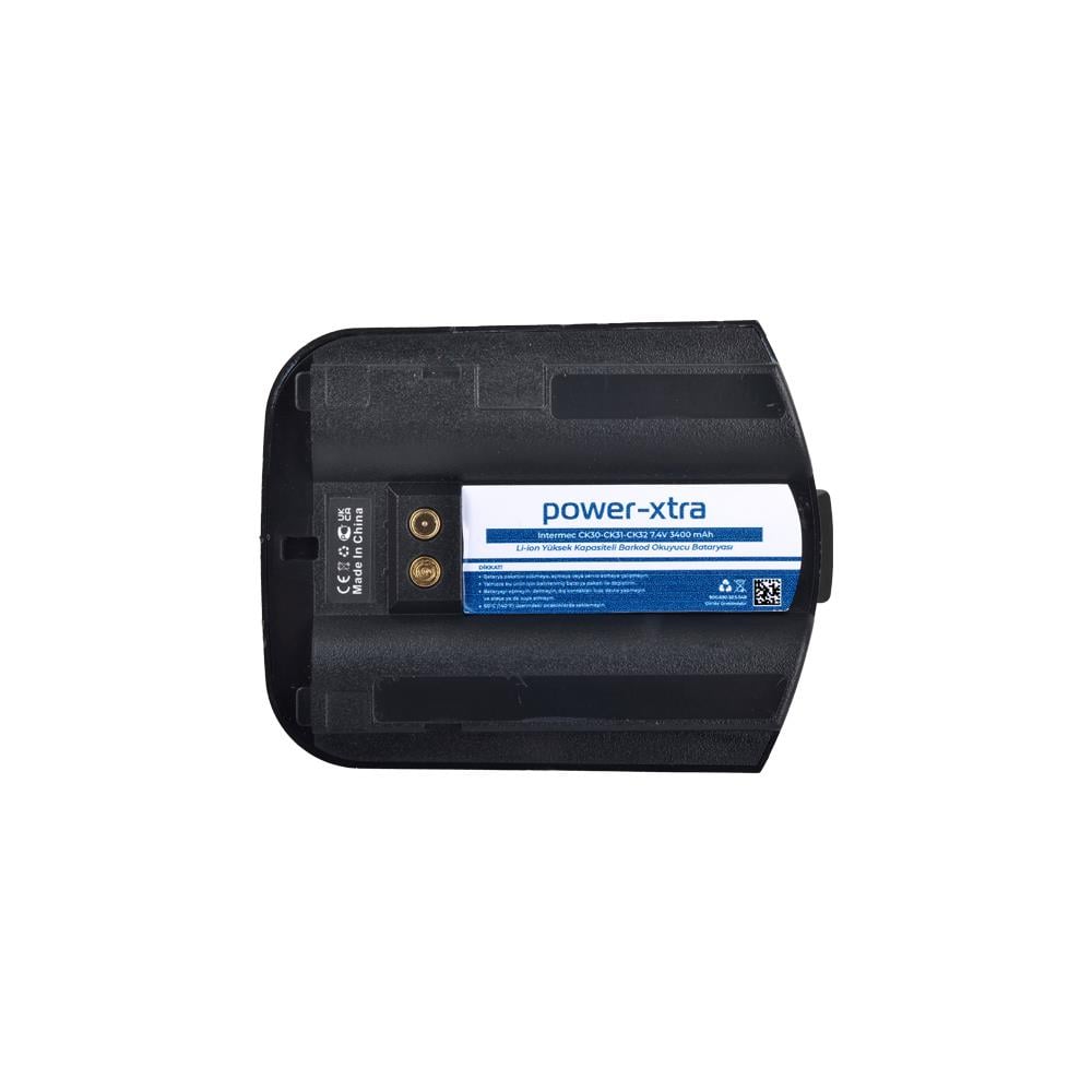 Power-Xtra - Intermec CK30-CK31-CK32 7.4V 3400mAh Li-ion Yüksek Kapasiteli El Terminali Bataryası