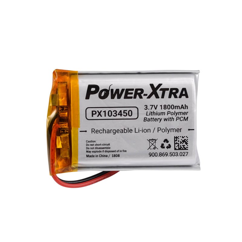 Power-Xtra PX 103450 3.7V 1800mAh Lityum Polimer Pil - Batarya Navigasyon  pili, GPS pili Fiyatı - Pilburada.com