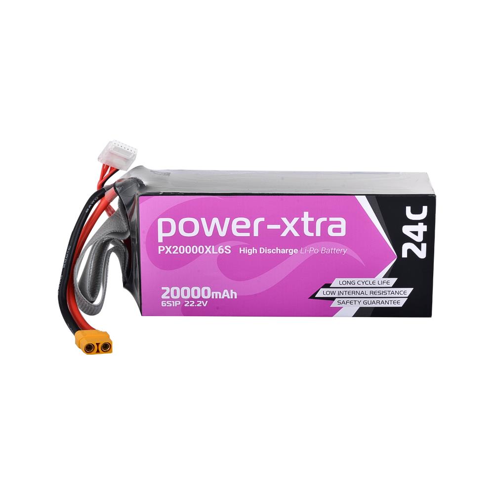 Power-Xtra PX20000XL6S - 6S1P - 22.2V 20000 mAh Li-Polymer Pil - 24C
