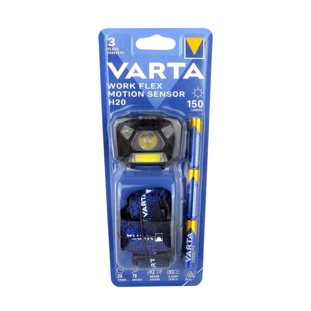 Varta 18648 Work Flex MotionSensor H20 Hareket sensörlü Kafa Feneri 3AAA