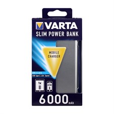 Varta 57965 Slim Power Bank 6000 mAh Mobil Şarj Cihazı C USB
