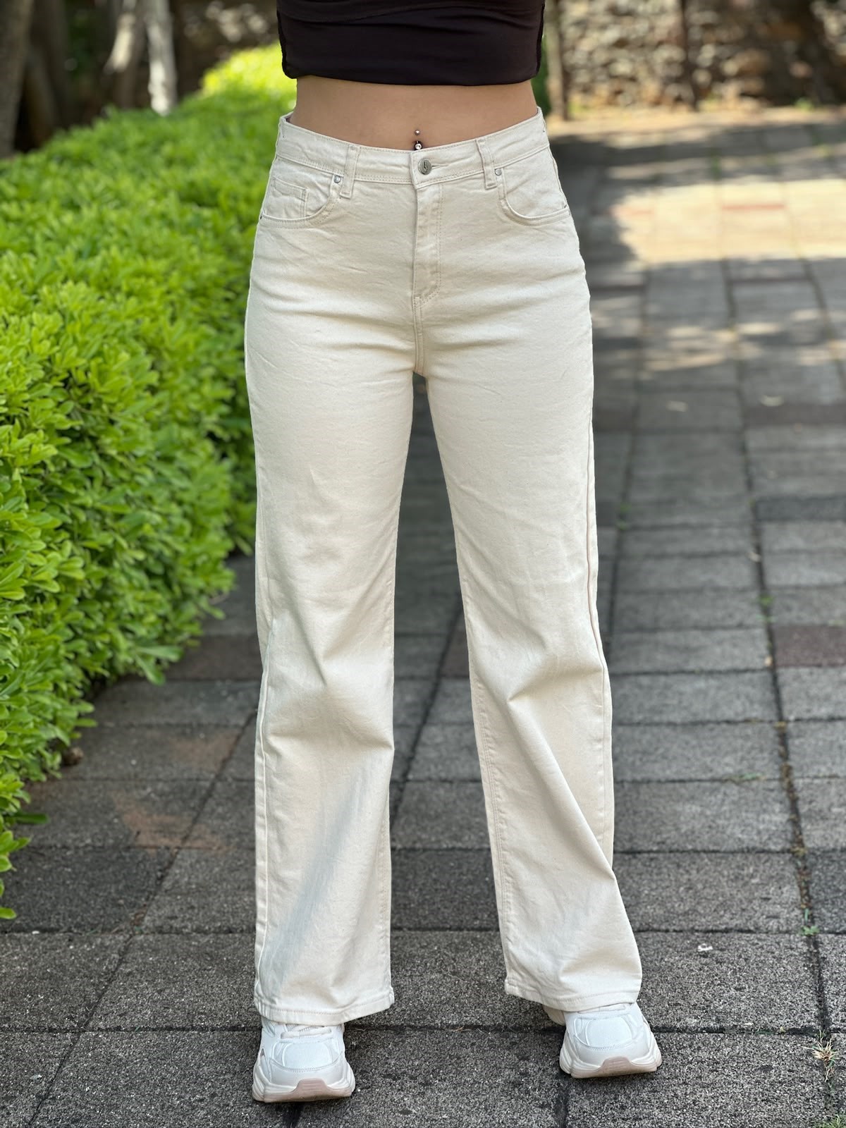 Bol Paça Pantolon 4386 Taş