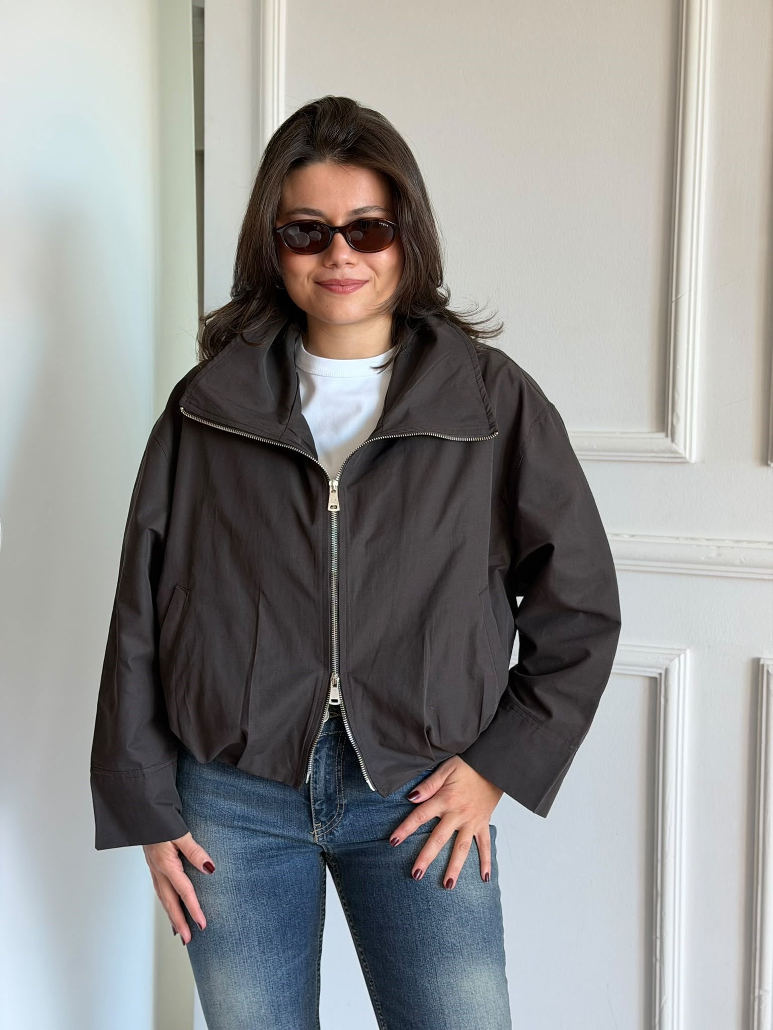 Bomber Ceket 1193 Koyu Kahve