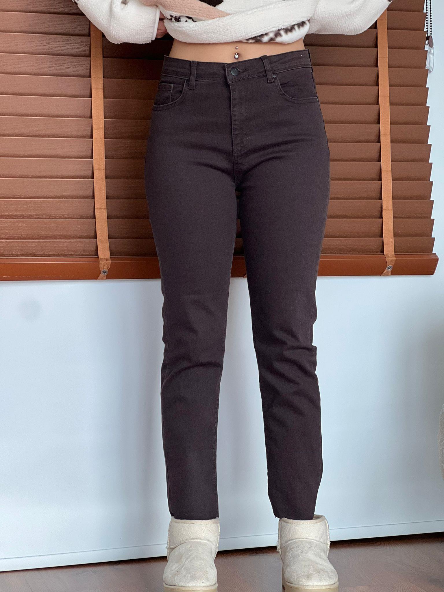 Boru Paça Pantolon 2192 Kahverengi