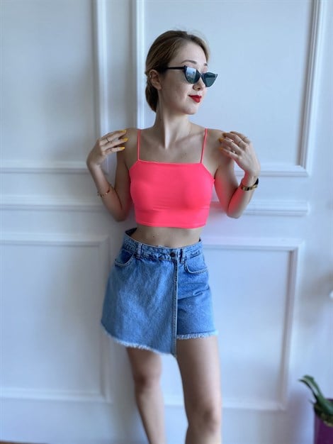 Crop Top 24049 Pembe