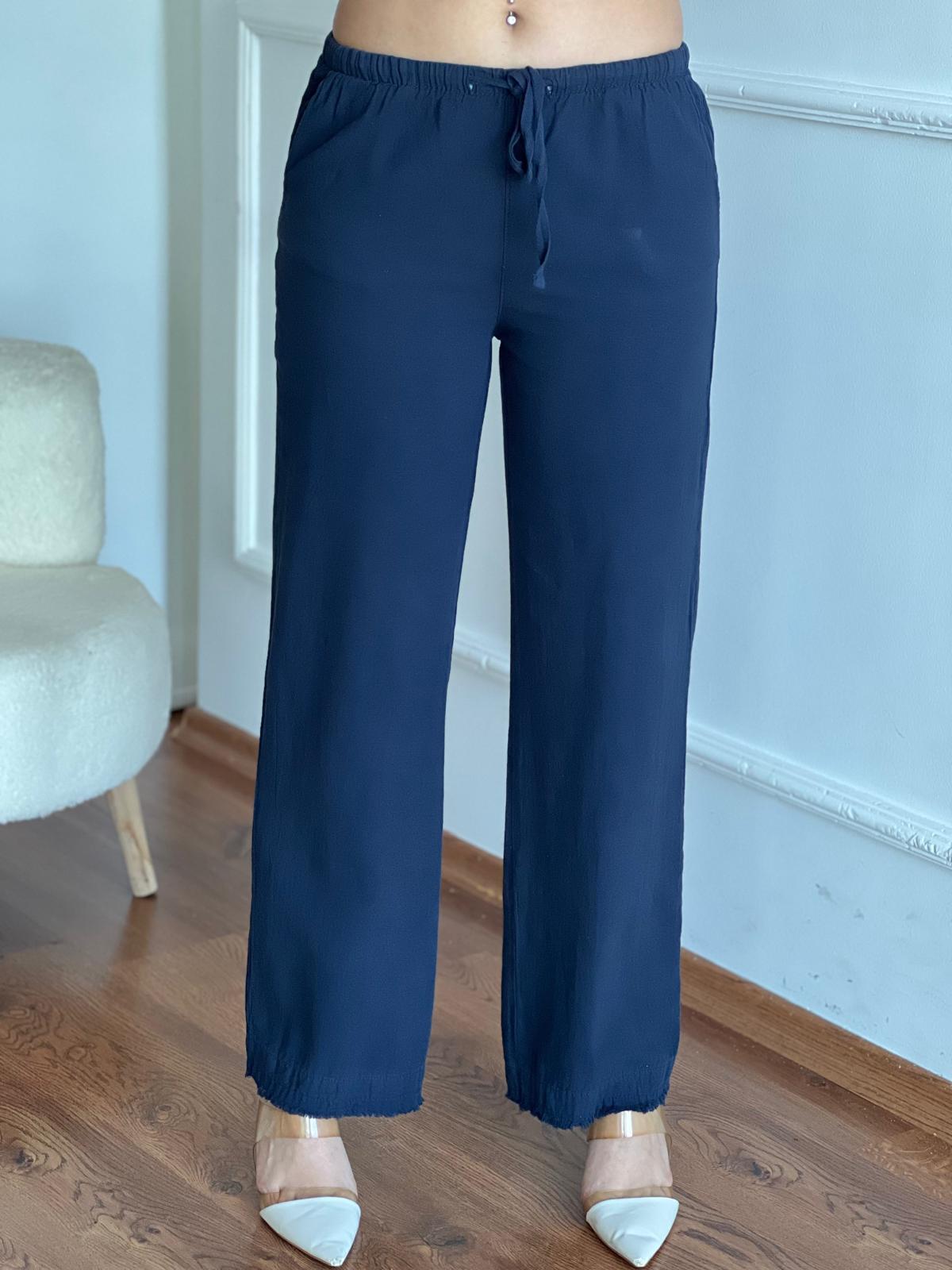 Gabardin Palazzo Pantolon 5543 Lacivert