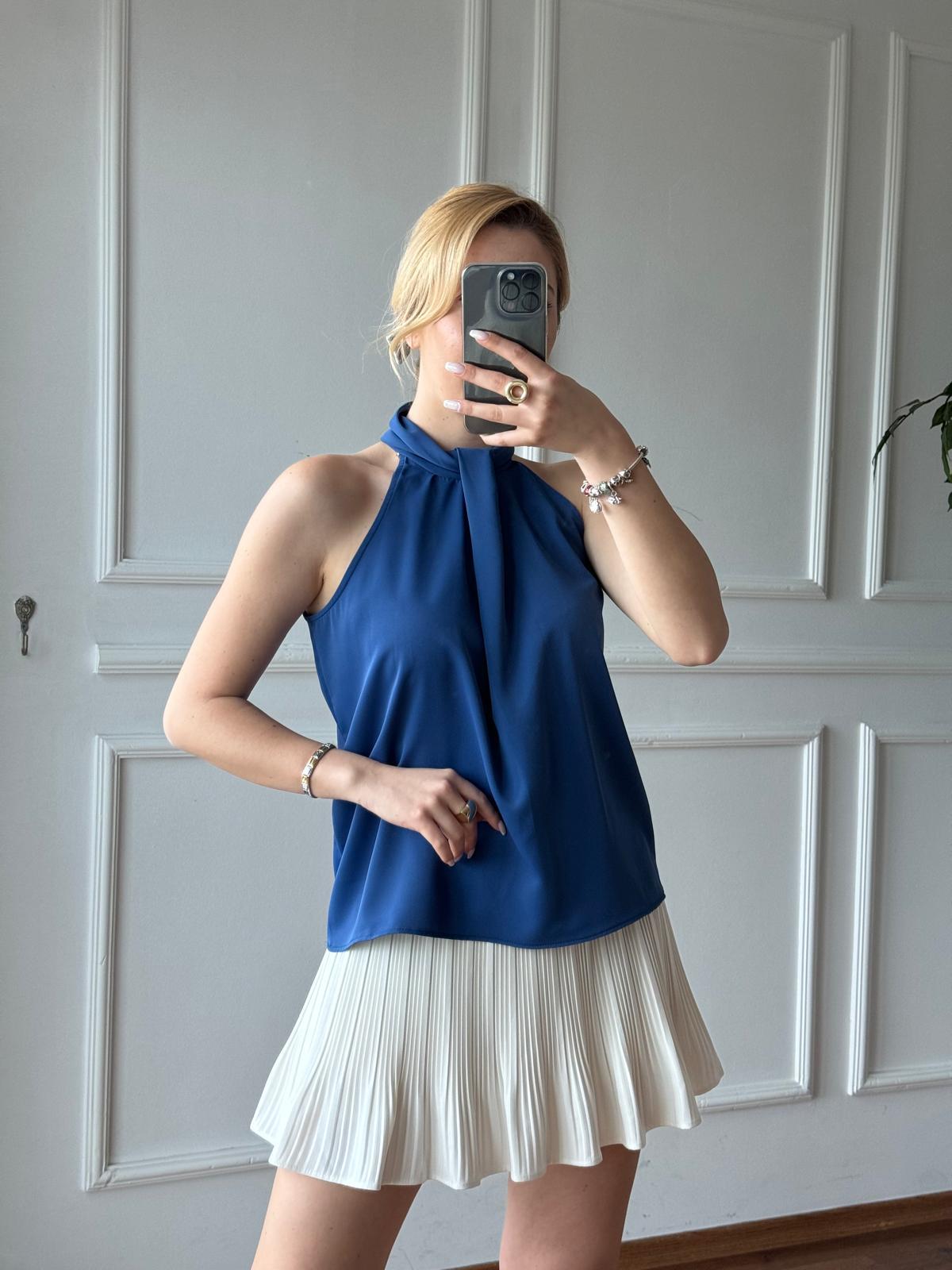 Kolsuz Bluz 3048 İndigo