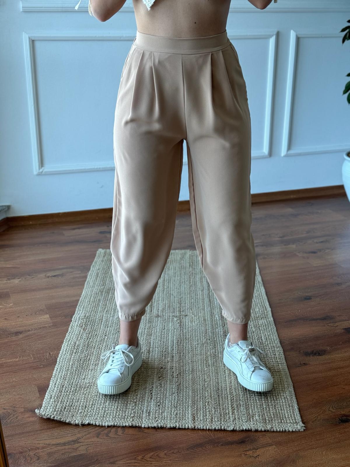 zra şalvar pantalon Camel