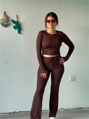 Body Eşofman Takım 29015 Kahverengi