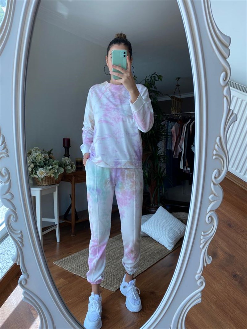 Batik Desen Eşofman Takımı 7604 Lila