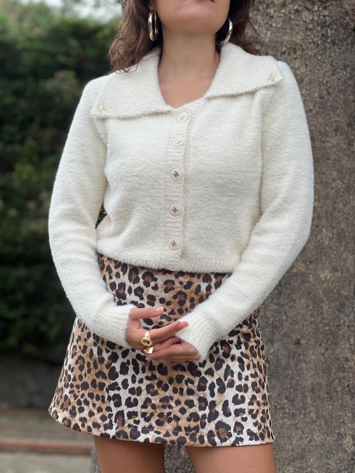 Beyoğlu Taşlı Hırka 5161 Krem