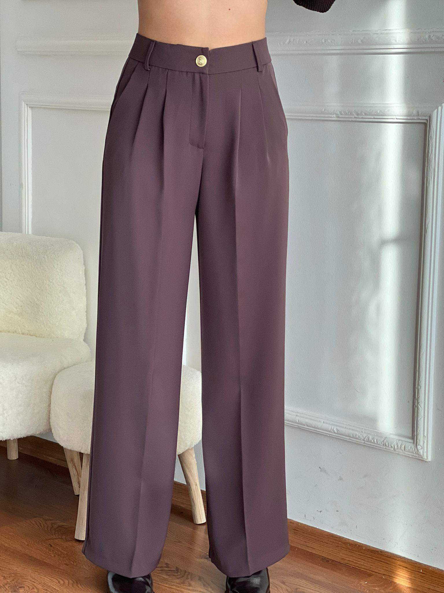 Bol Paça Pantolon 4386 Kahverengi