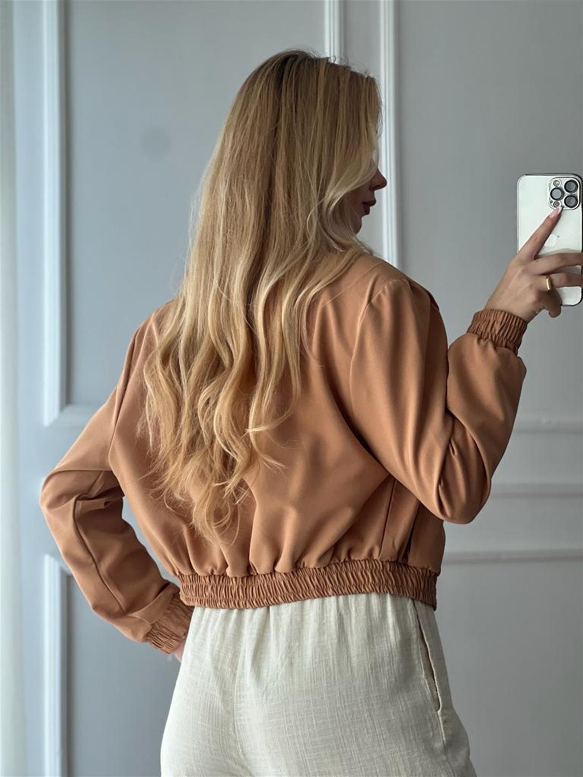 Bomber Ceket 4378 Camel