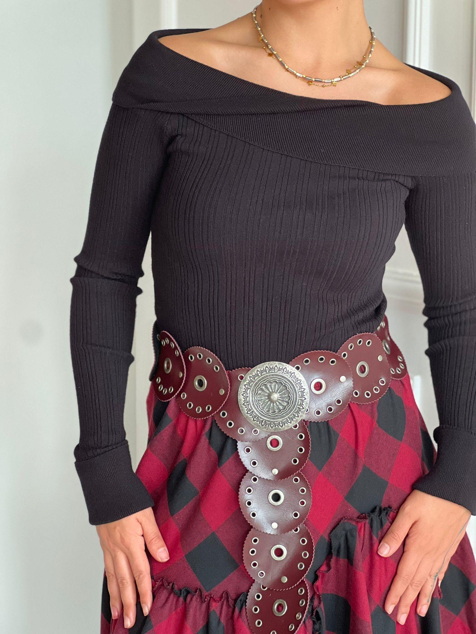 Çapraz Madonna Yaka Triko Bluz 17732 Siyah