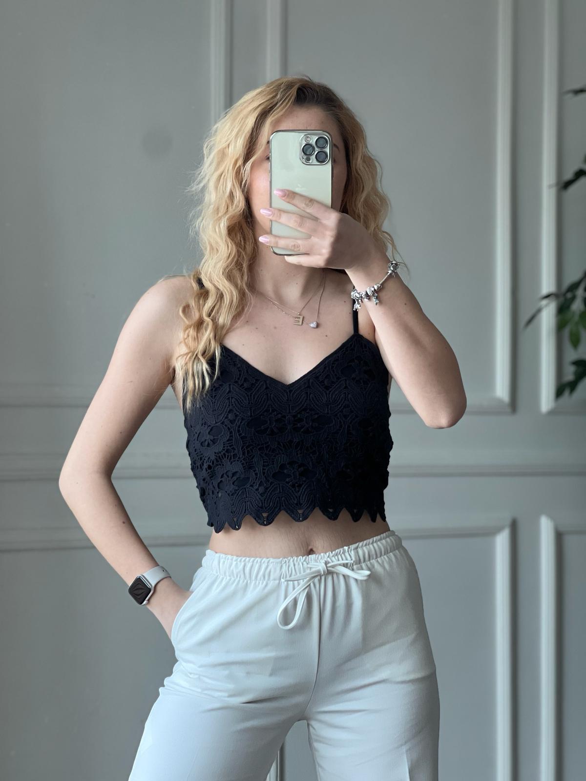 Dantel Büstiyer 27314 Siyah