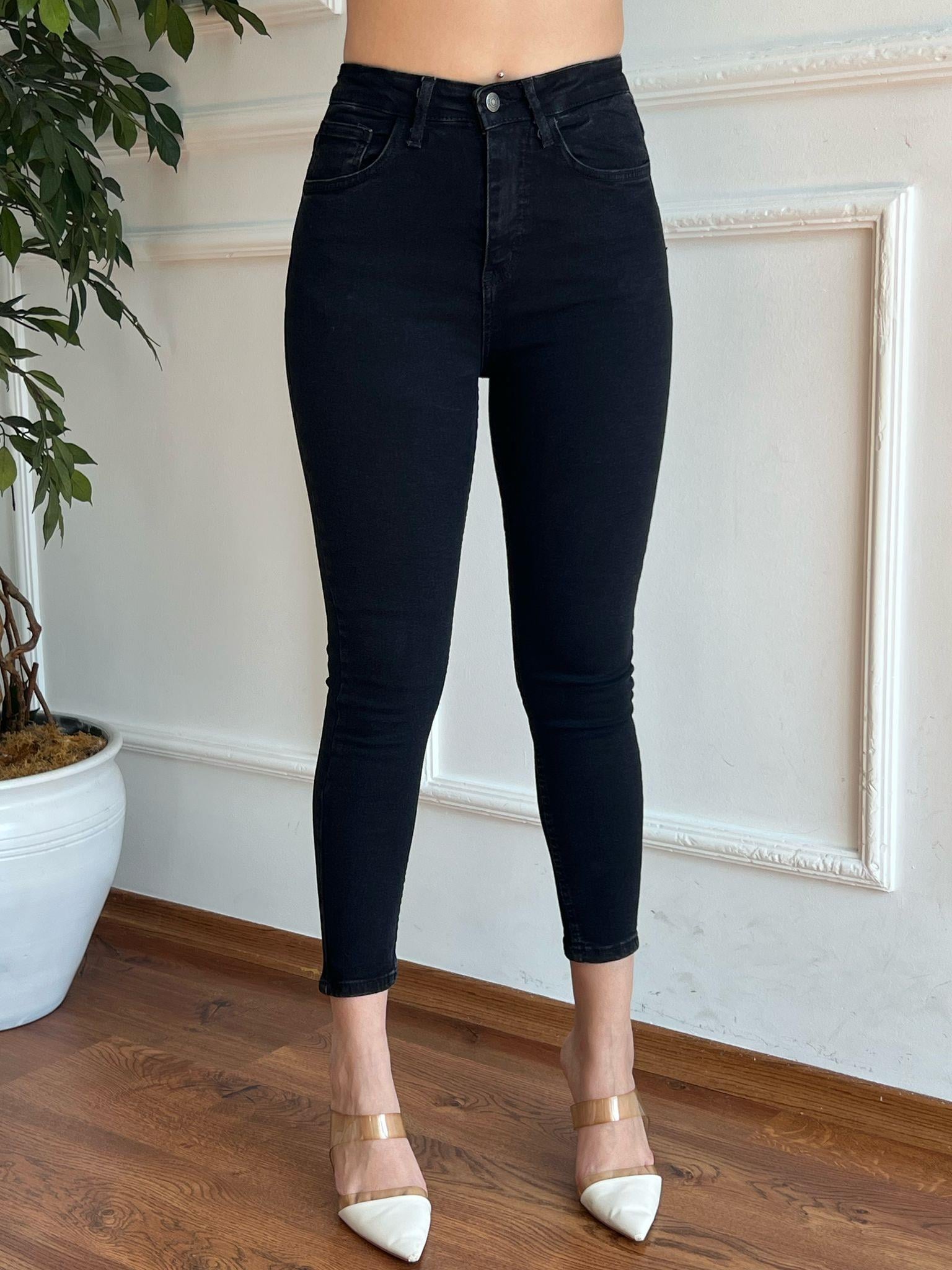 Dar Paça Pantolon 0112 Siyah