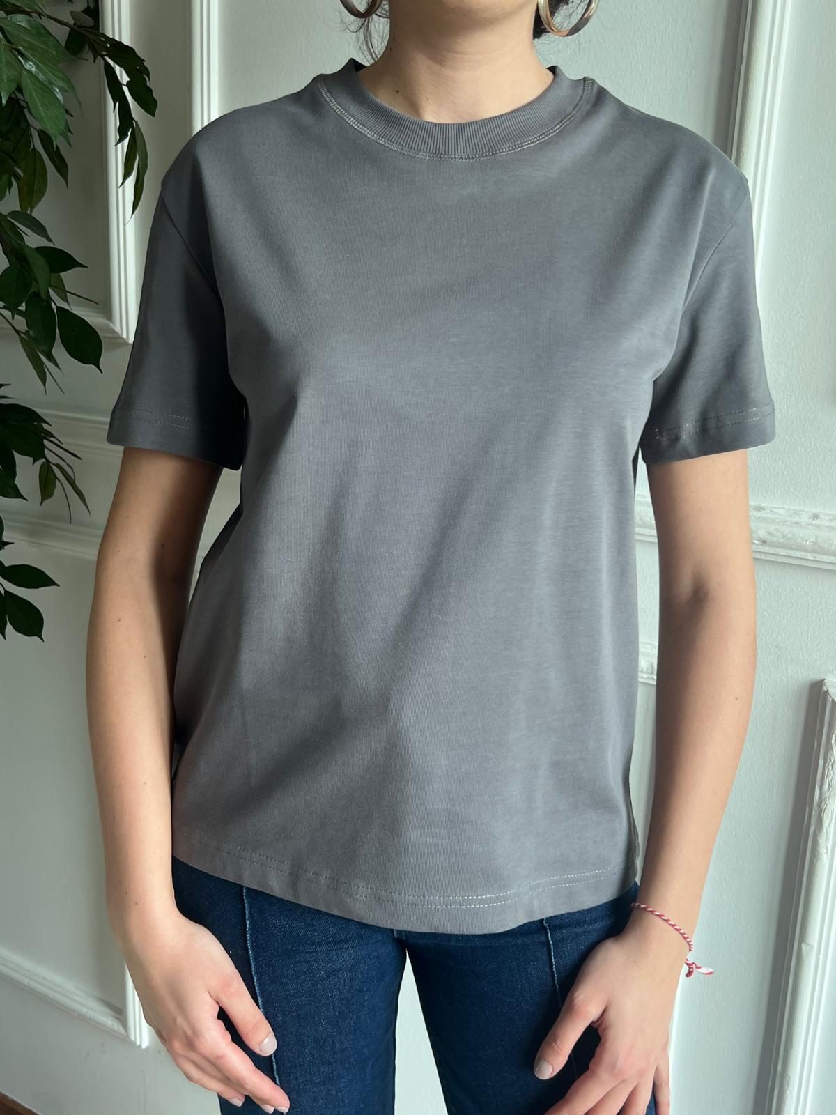 Dekoratif Dikişli Bisiklet Yaka 30312 Füme