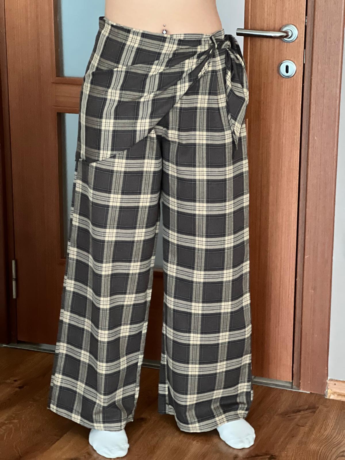 Ekoseli Pantolon 261508 Kahverengi