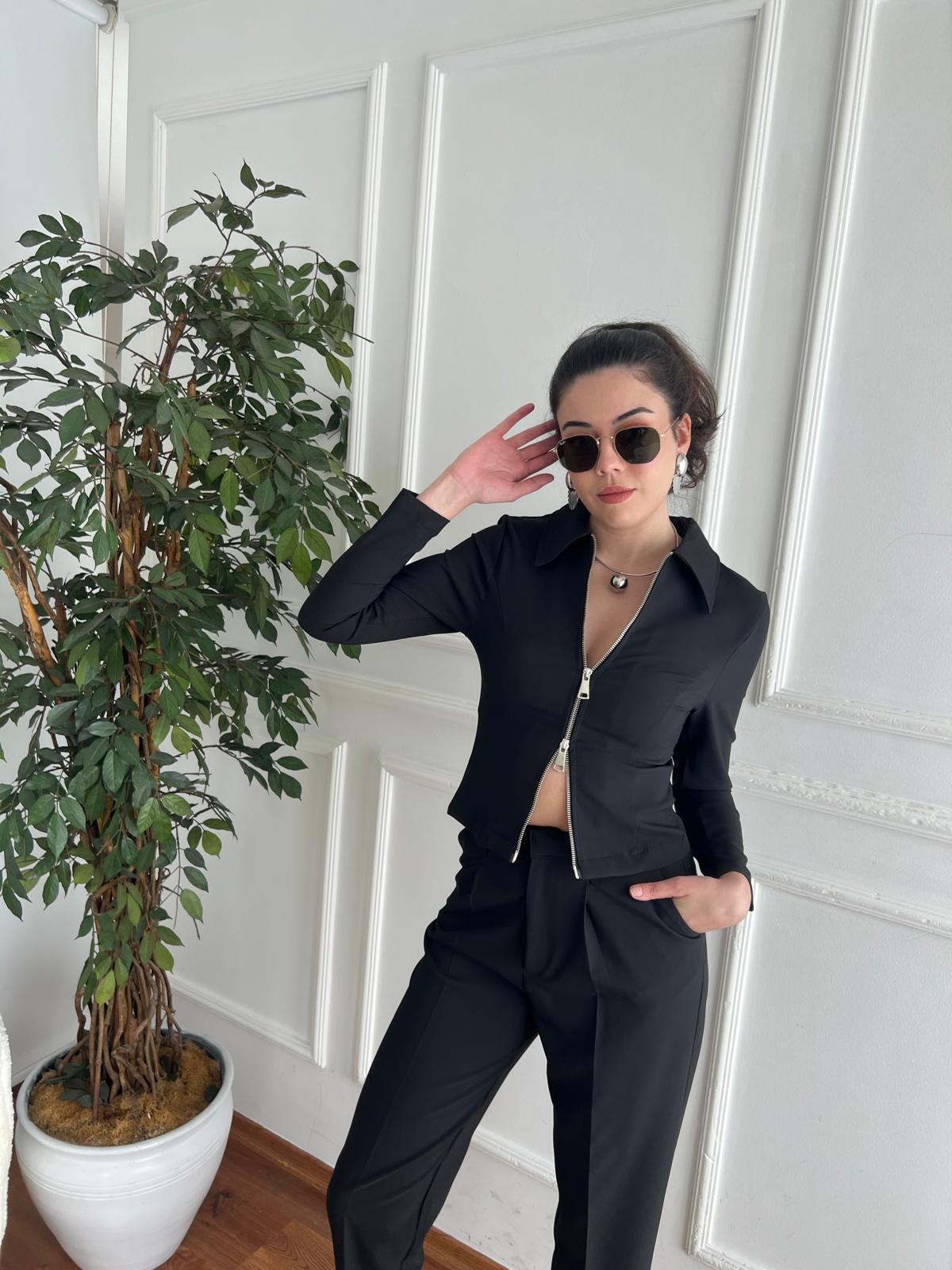 Fermuarlı Ceket 2517041 Siyah