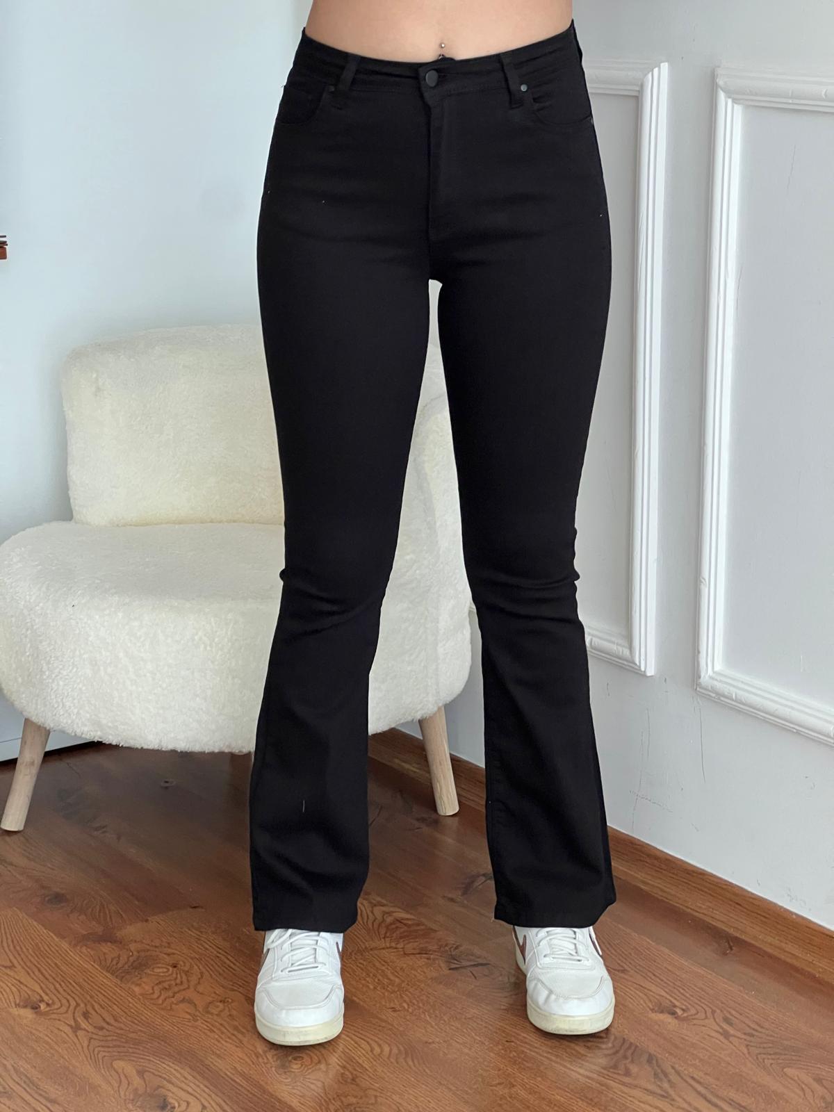 İspanyol Paça Pantolon 1030 Siyah