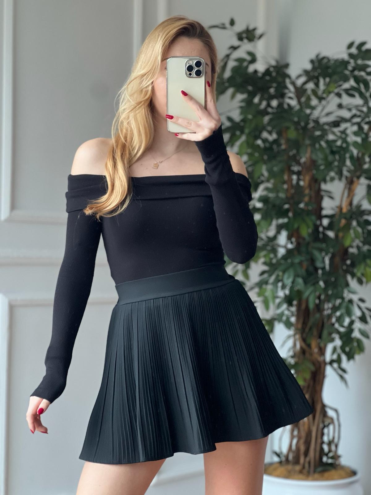 Kaşkorse Bluz 4987 Siyah