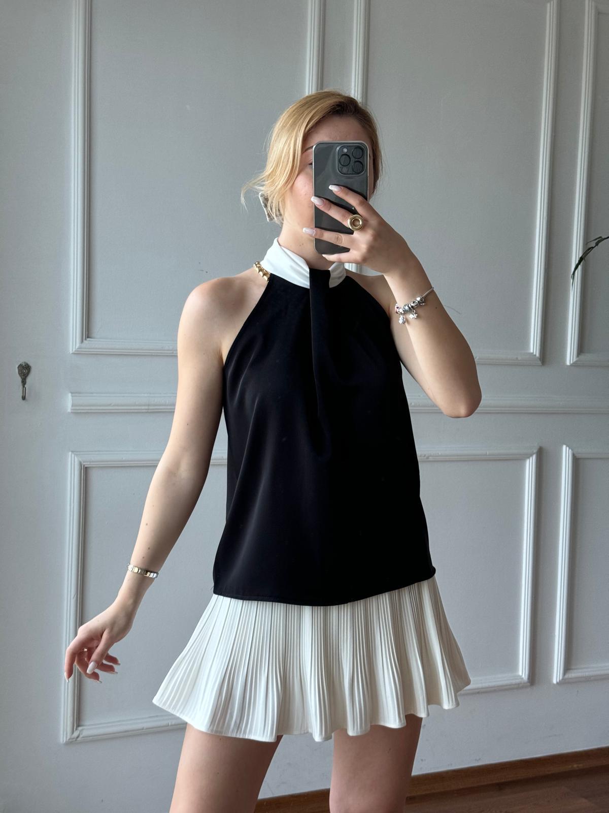 Kolsuz Bluz 3048 Siyah