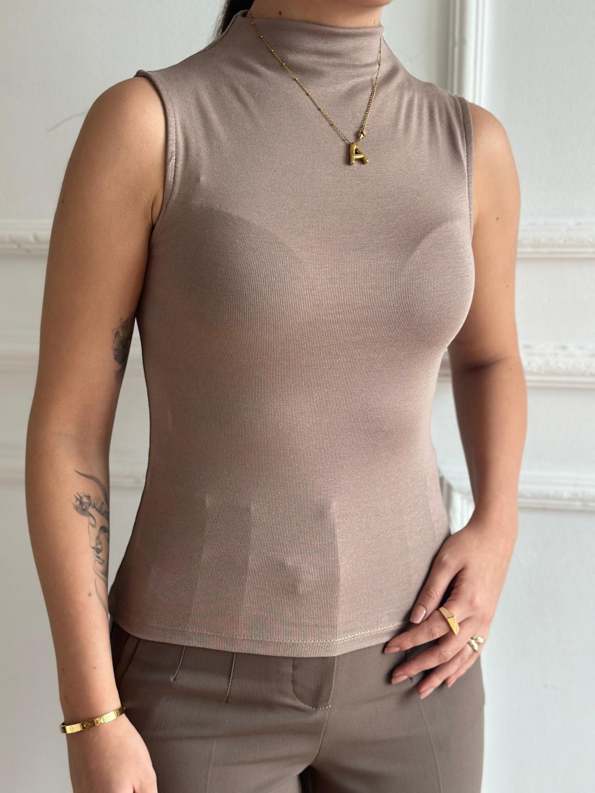 Modal Top Bluz 31399 Vizon