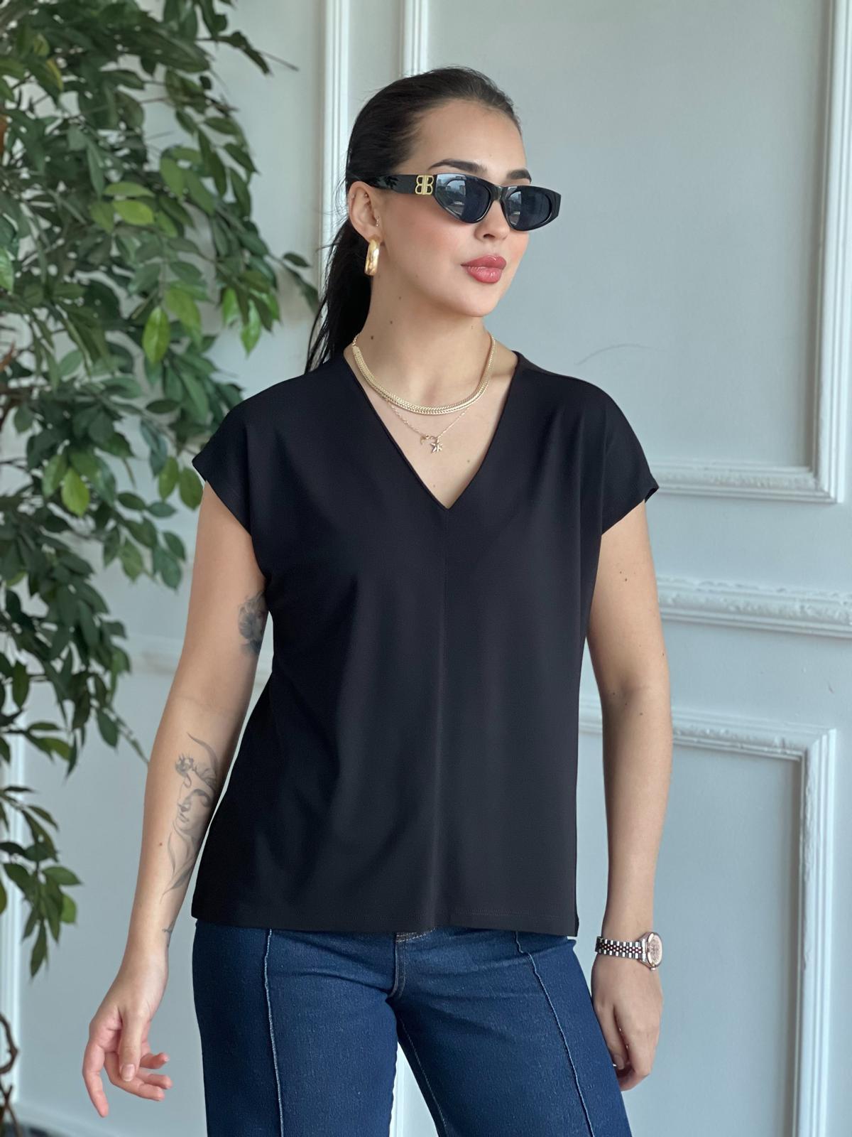 Oysho Kumaş Tshirt 29114 Siyah