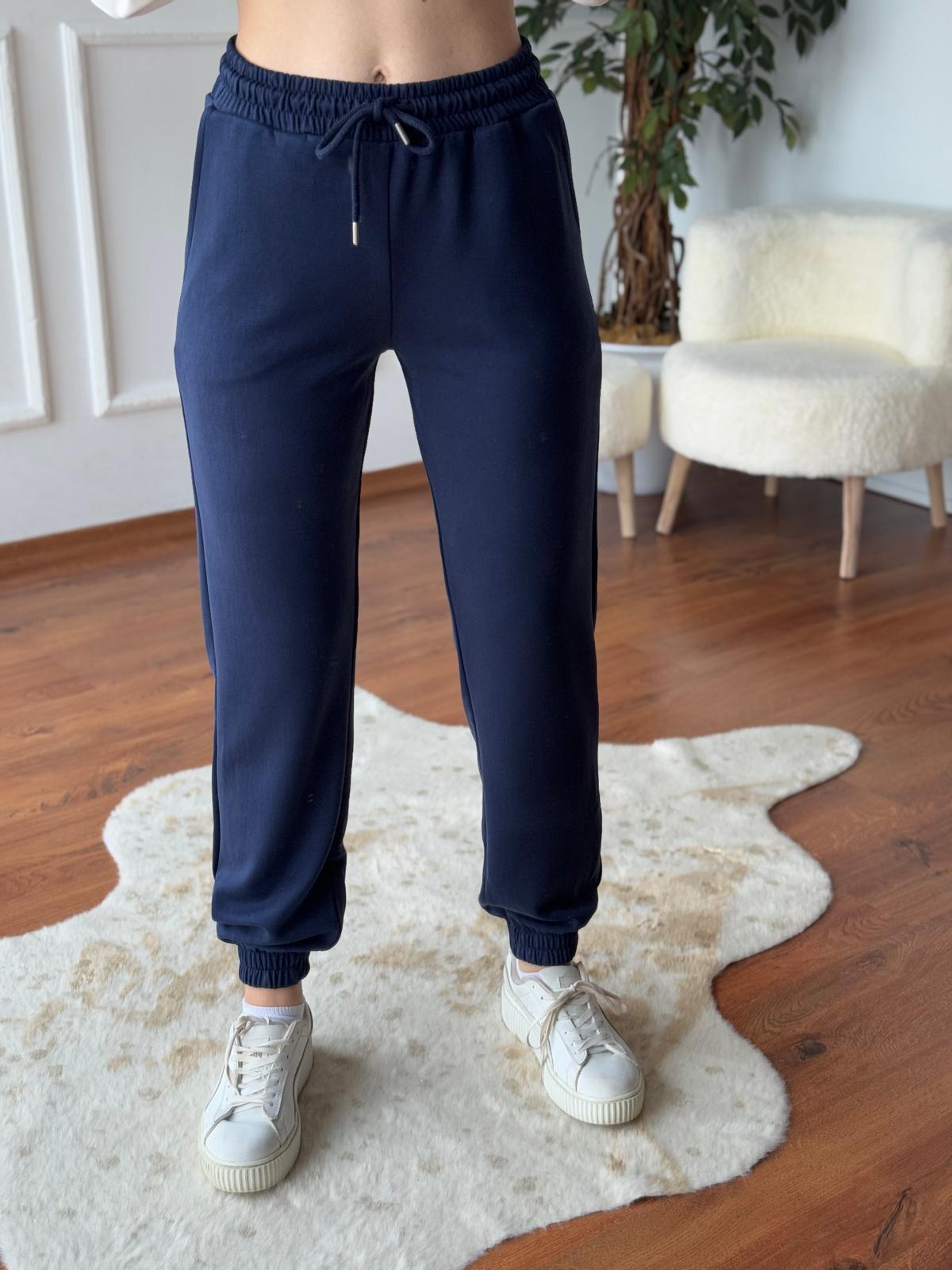 Paçası Lastikli Oysho Kumaş Eşofman 16642 Lacivert