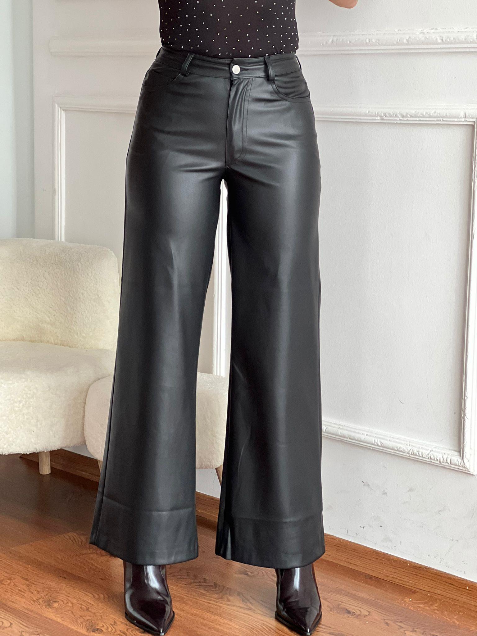 Palazzo Deri Pantolon 17217 Siyah