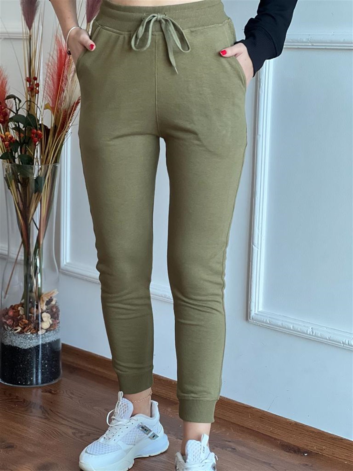 Ribanalı Eşofman 1003 Haki