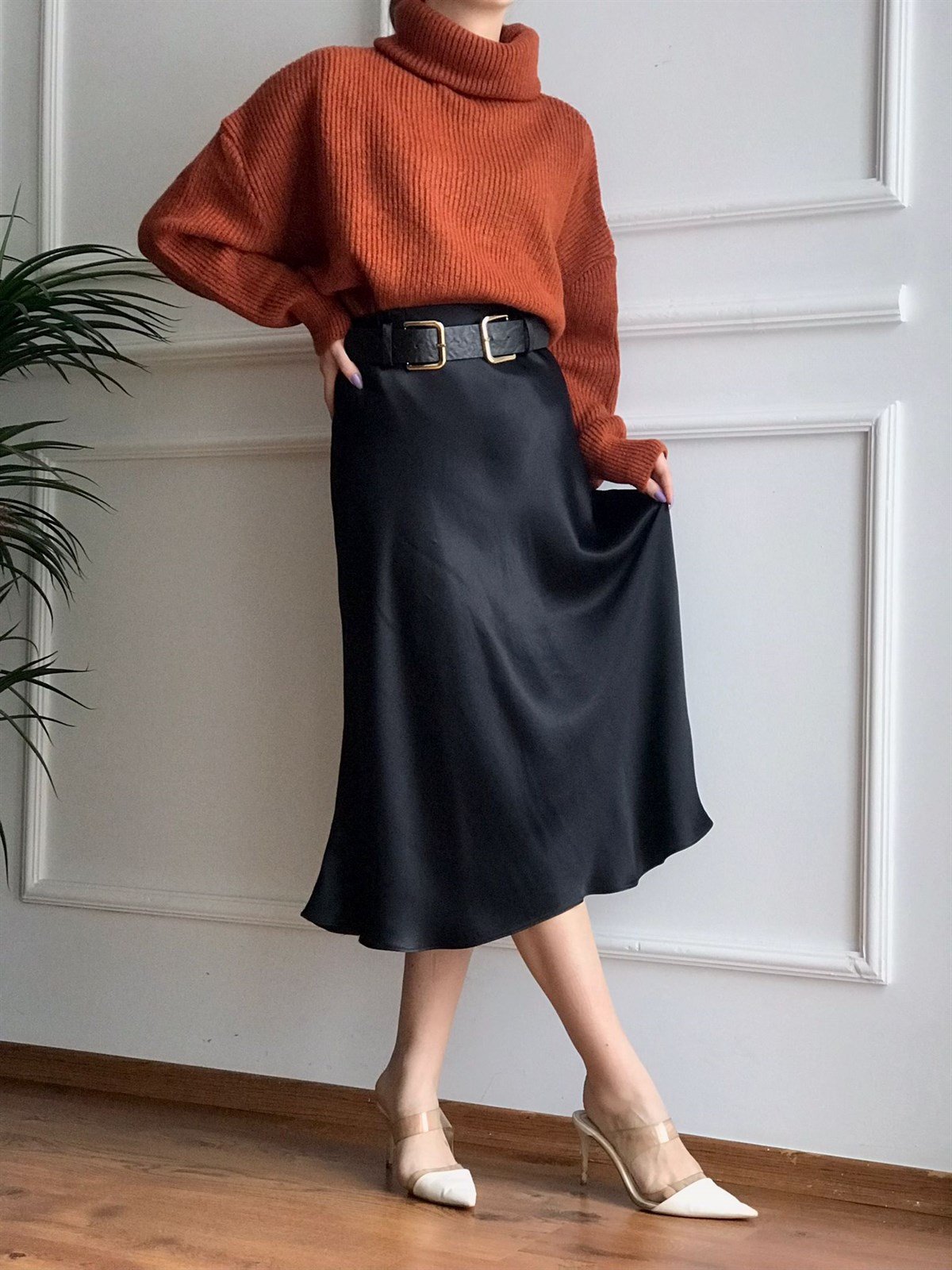 Saten Etek 4433 Siyah