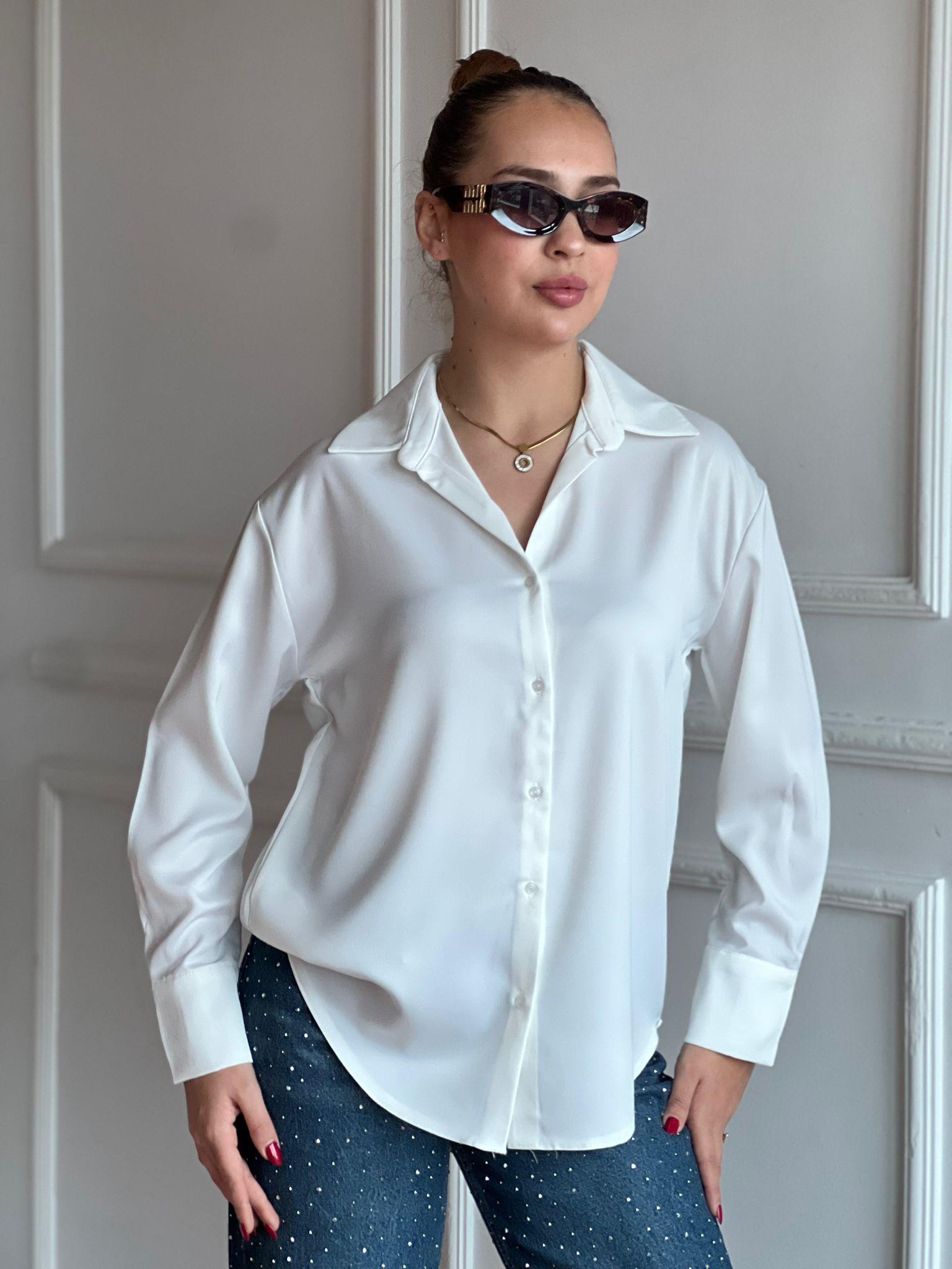 Saten Gömlek 4922 Ekru