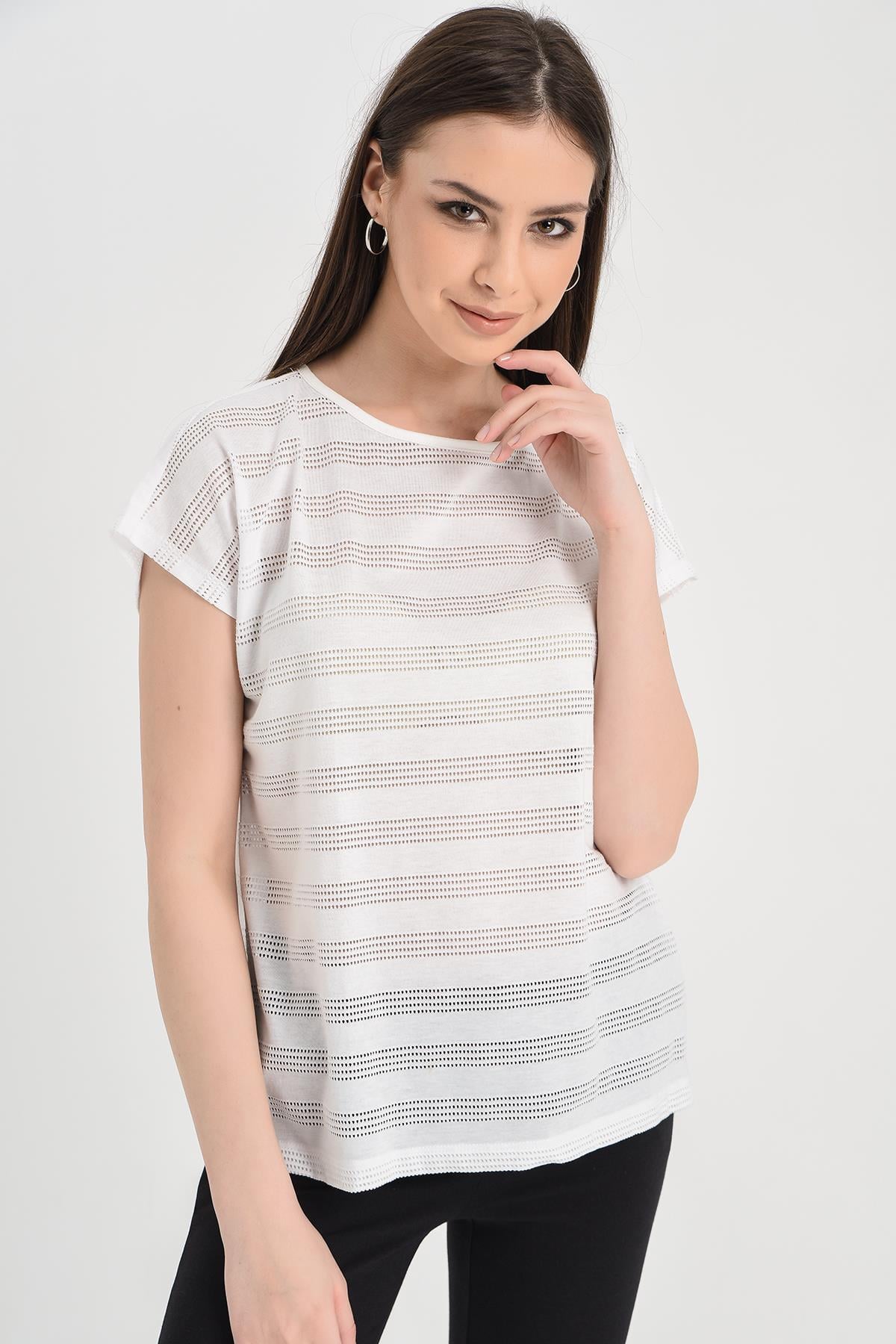 HN1395Kısa Kollu Basic T-shirt