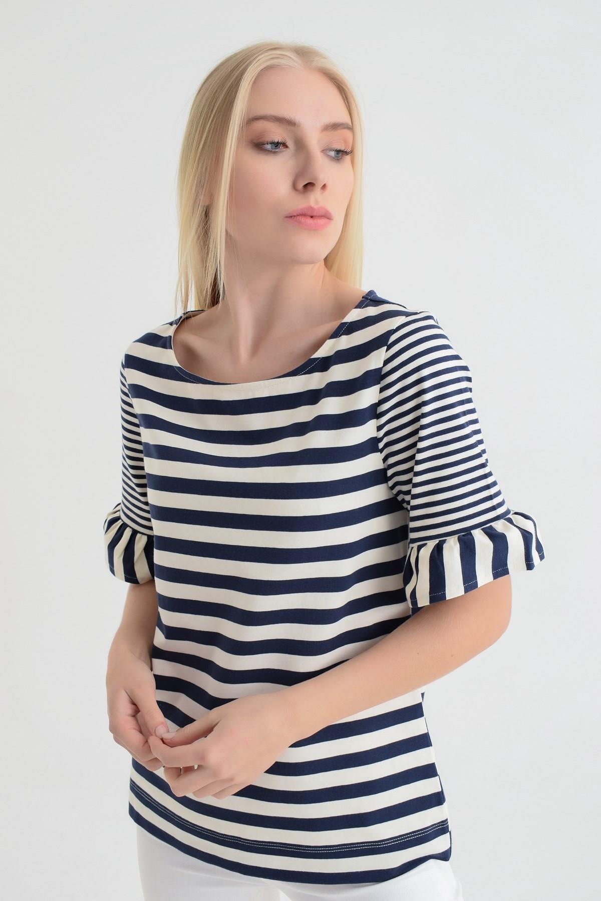 HN1682Kolları Hareketli Tshirt