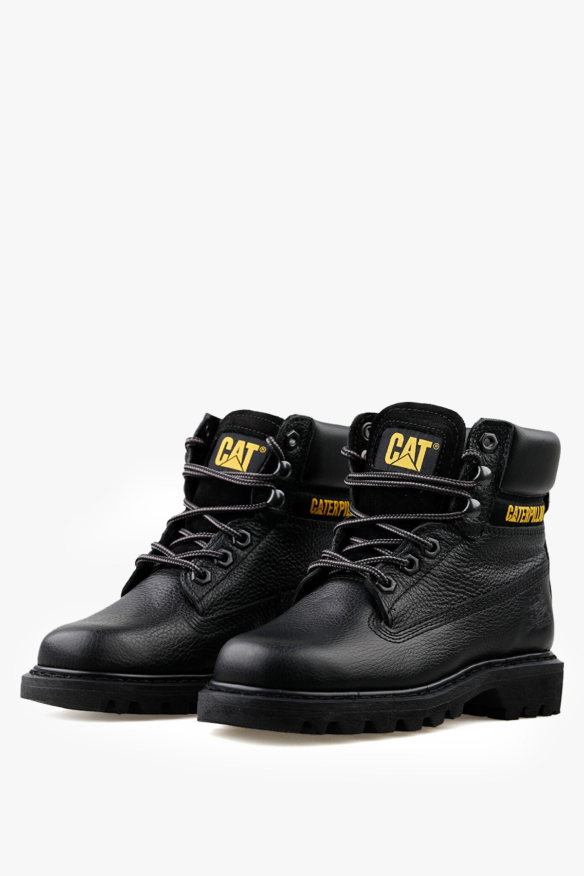 Caterpillar Colorado Baskılı Deri Siyah Kadın Bot