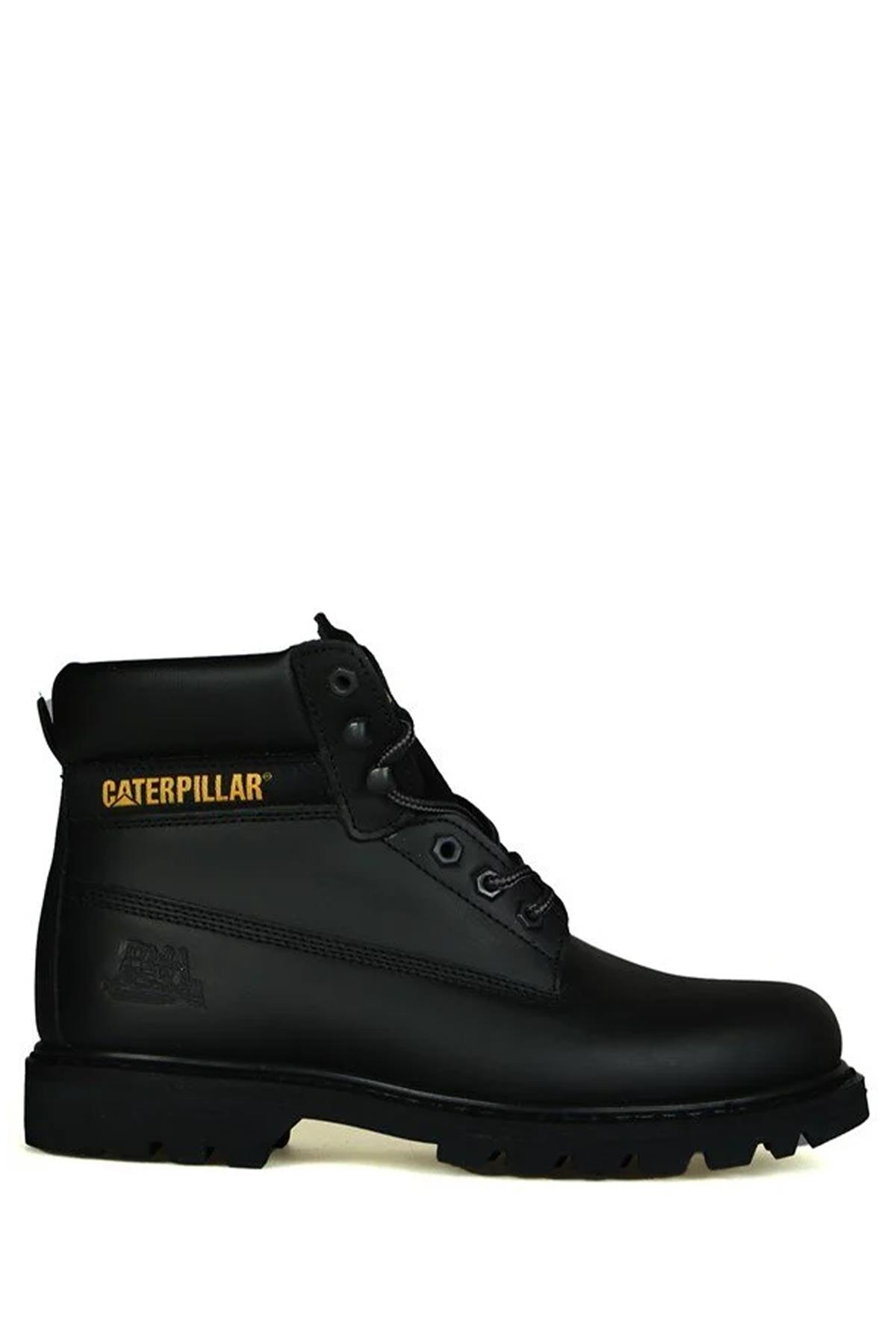 Caterpillar Colorado Hakiki Deri Siyah Erkek Bot 