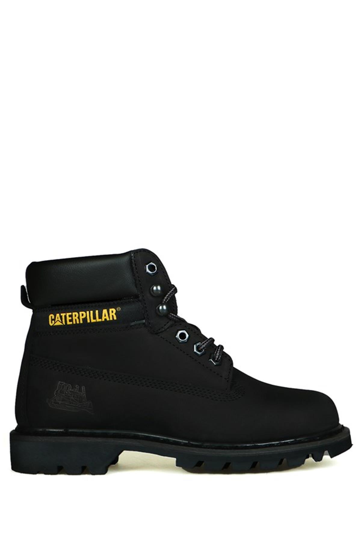 Caterpillar Colorado Hakiki Deri Siyah Nubuk Kadın Bot 