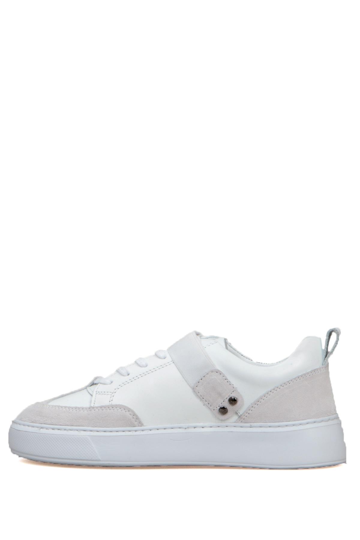 Hammer Jack Bonde Hakiki Deri Beyaz Kadın Spor Ayakkabı 