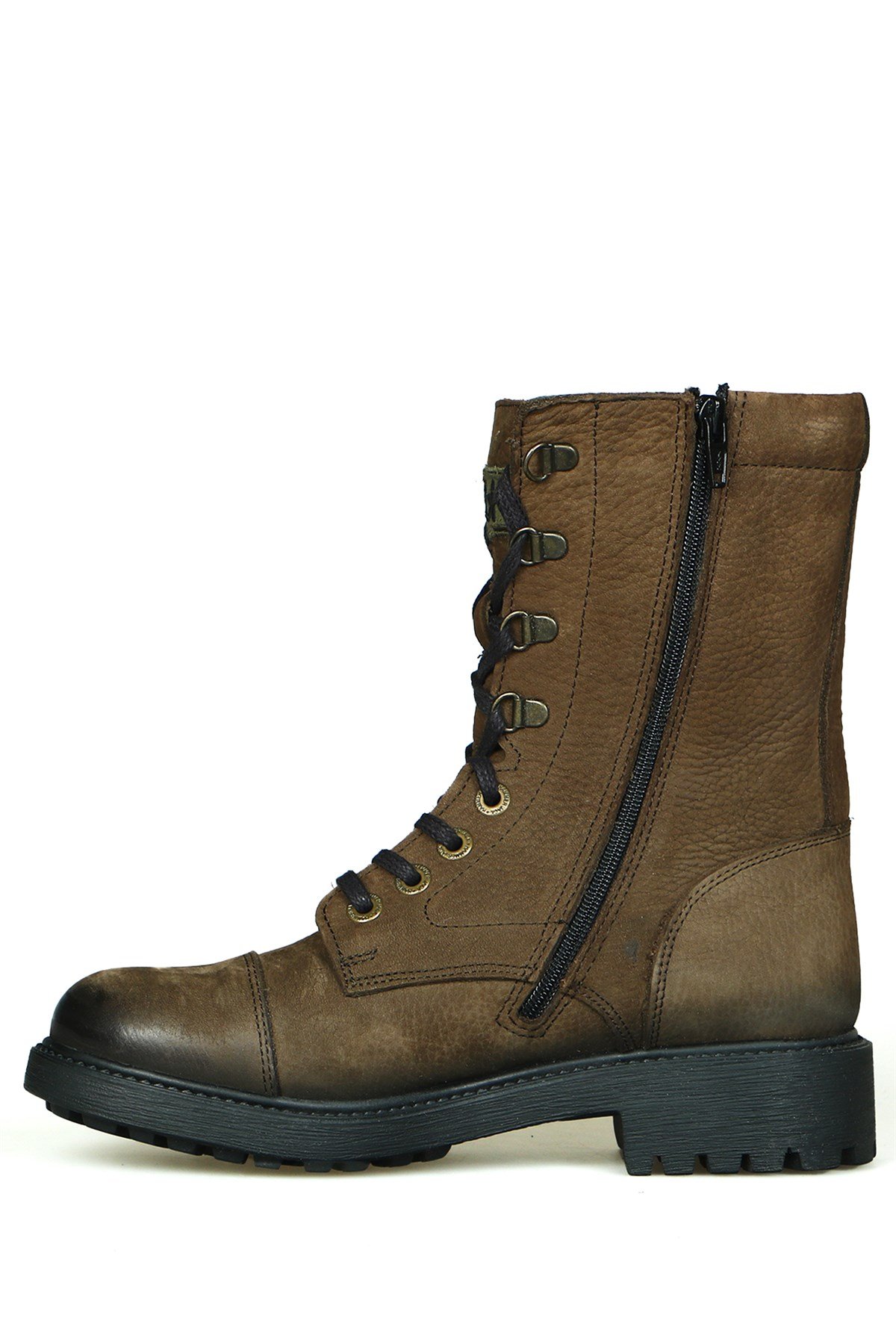 Hammer Jack Garson Hakiki Deri  Haki Yıkama Nubuk Outdoor Kadın Bot