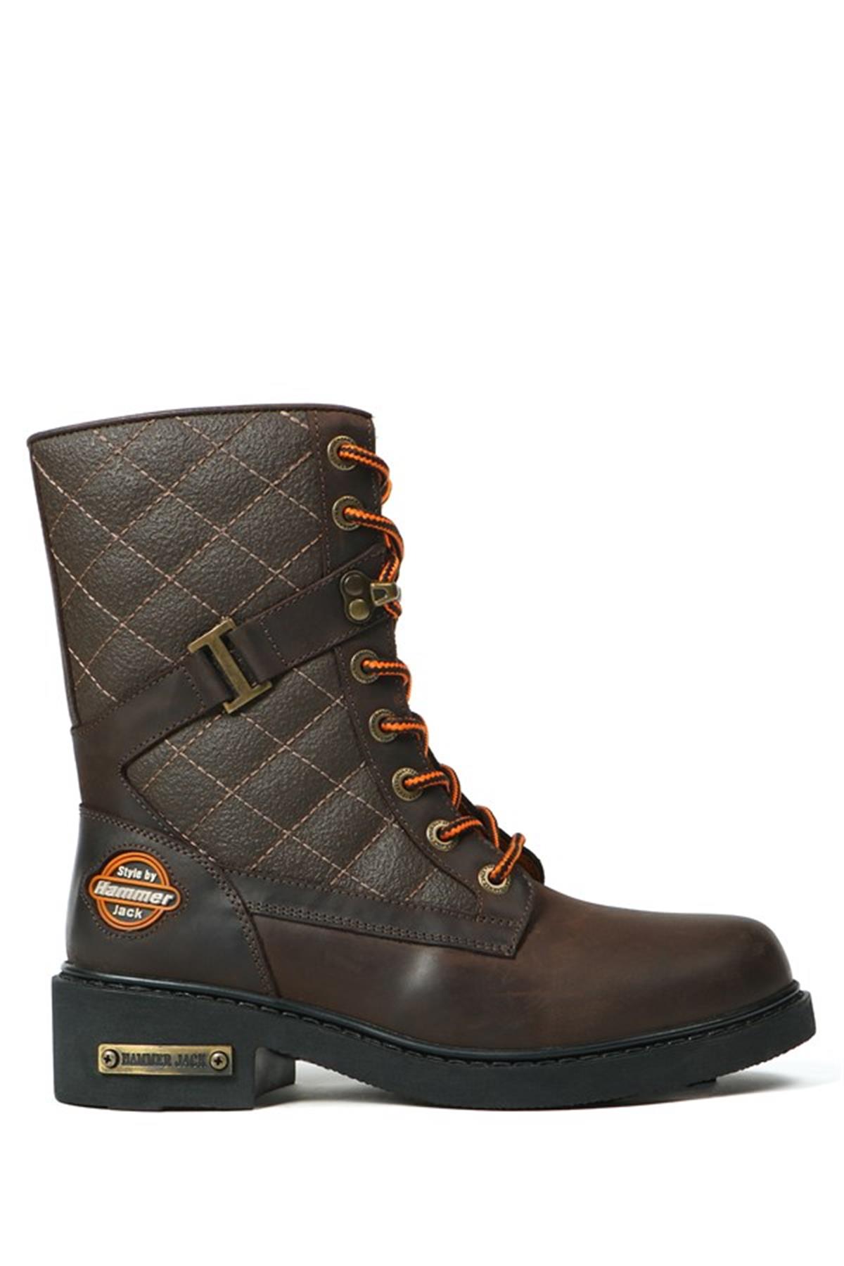 Hammer Jack Hakiki Deri Kahve Outdoor Kadın Bot  