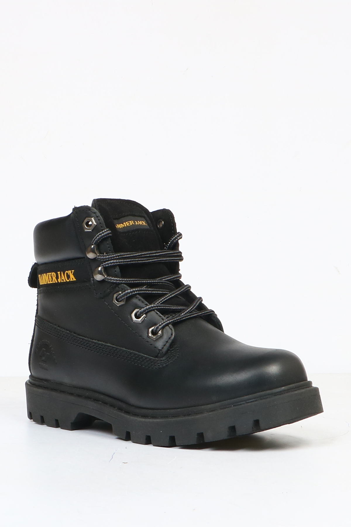 Hammer Jack Hakiki Deri Siyah Full-Up Kadın Bot