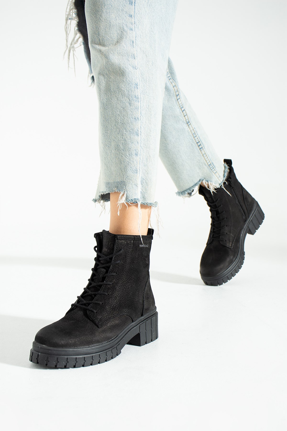 Hammer Jack Argun Hakiki Deri Siyah Torje Outdoor Kadın Bot