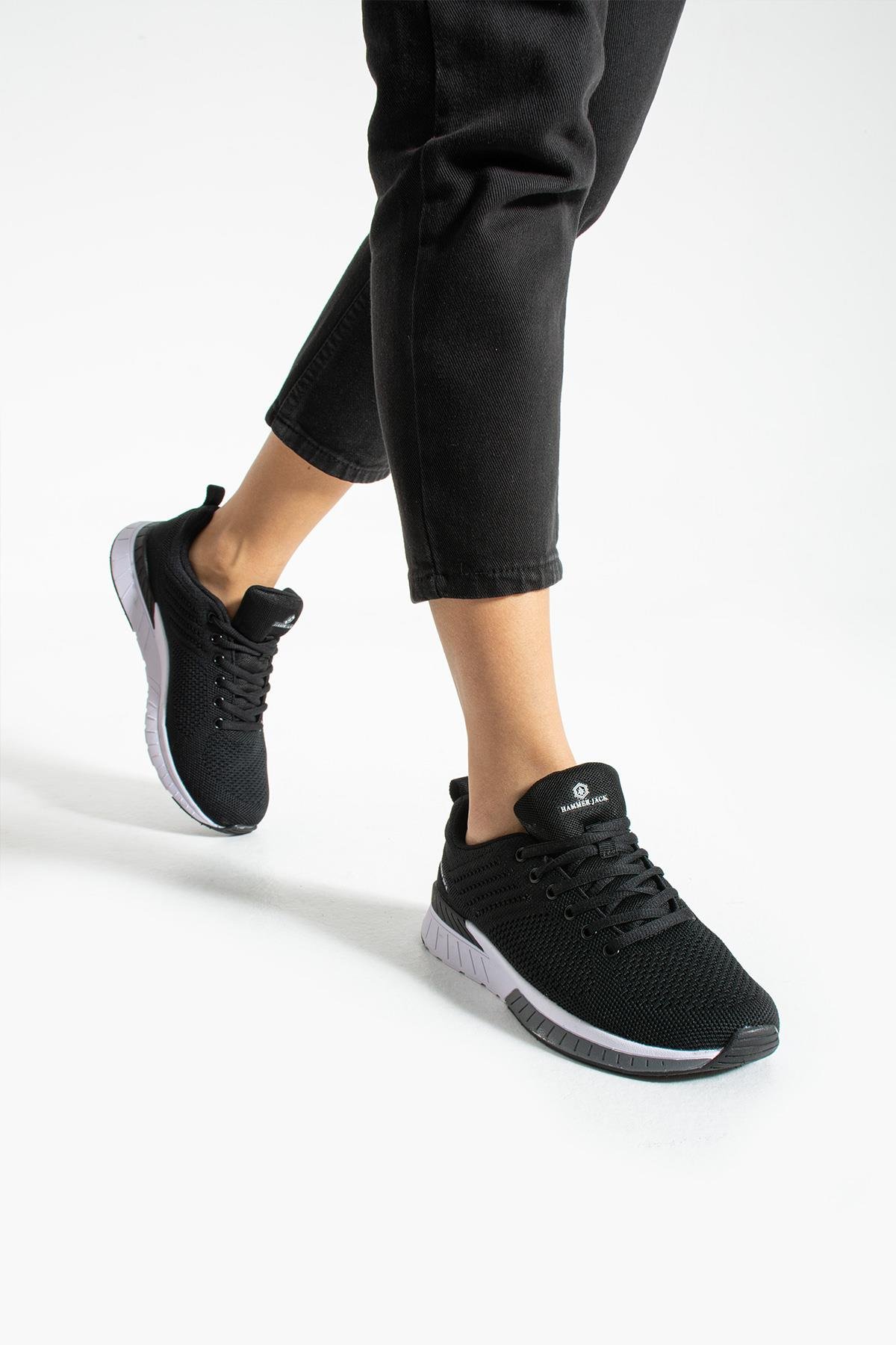 Hammer Jack Manaus Siyah-Beyaz Kadın Spor Ayakkabı 