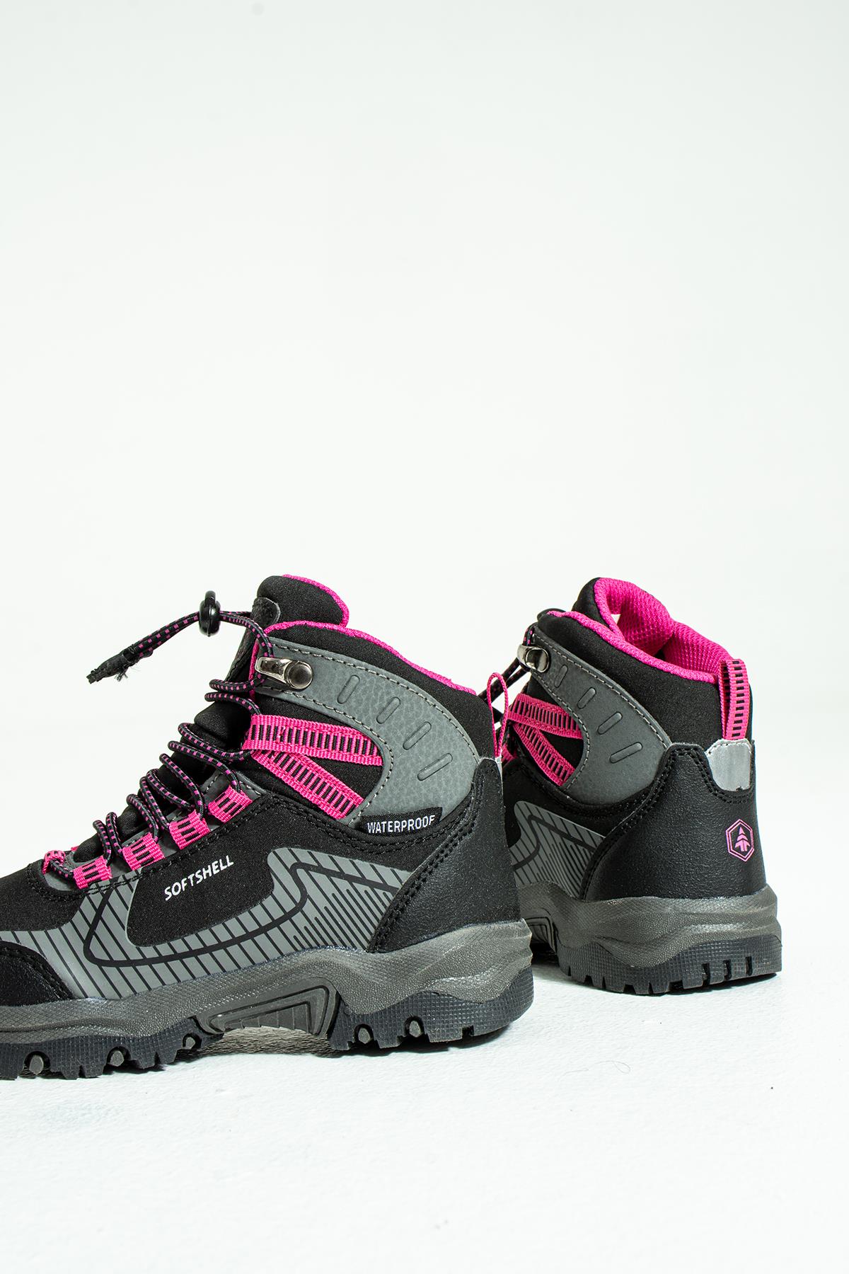 Hammer Jack Tomas Siyah Fuşya Outdoor Çocuk Bot  
