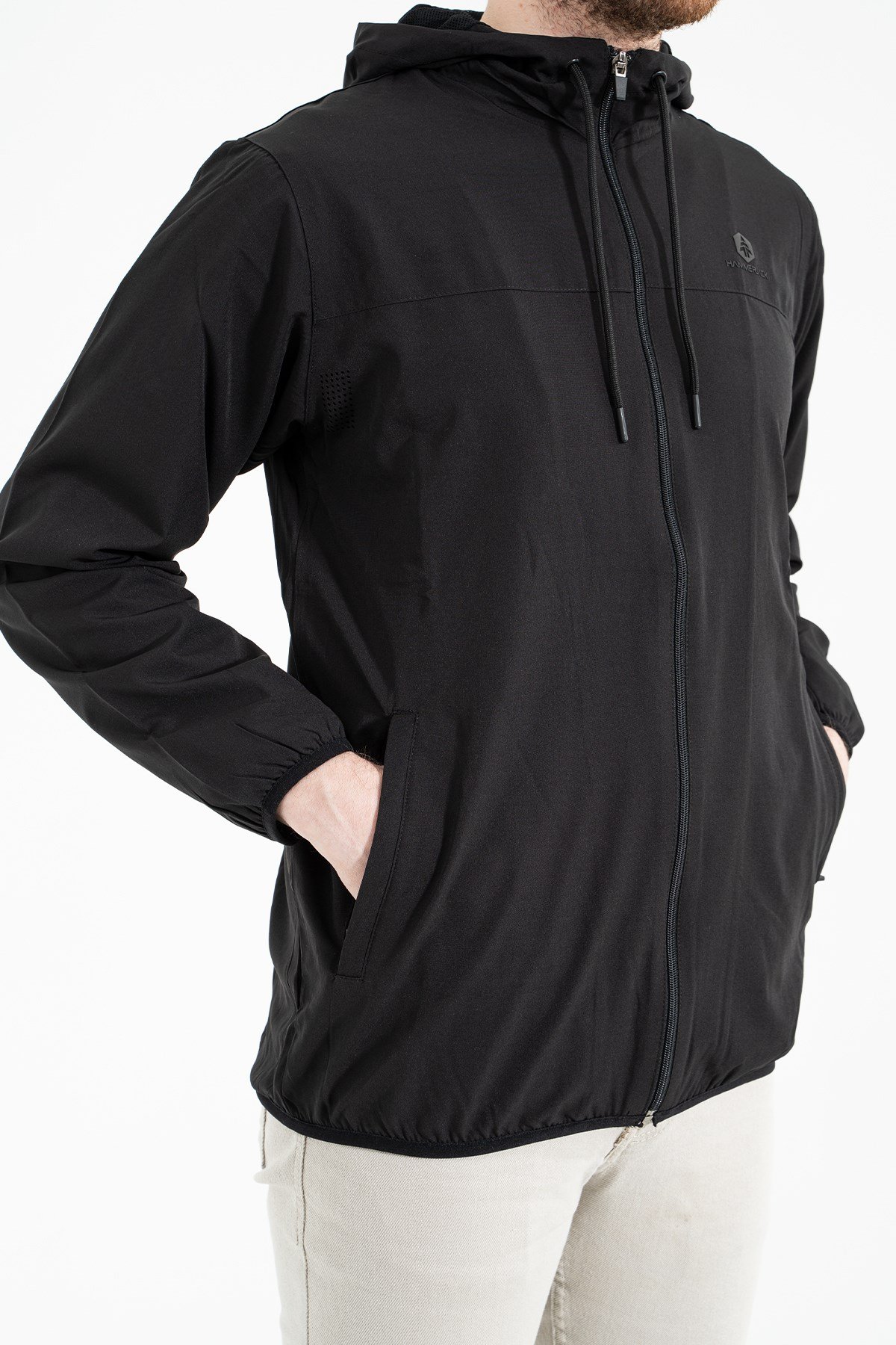 Hammer Jack Aleron Siyah Erkek Fermuarlı Eşofman Üst 