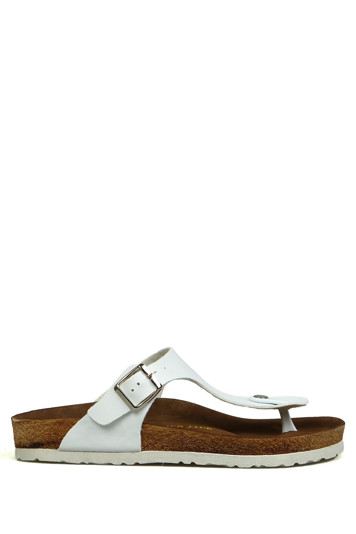 Hammer Jack Kruje Beyaz Kadın Terlik 