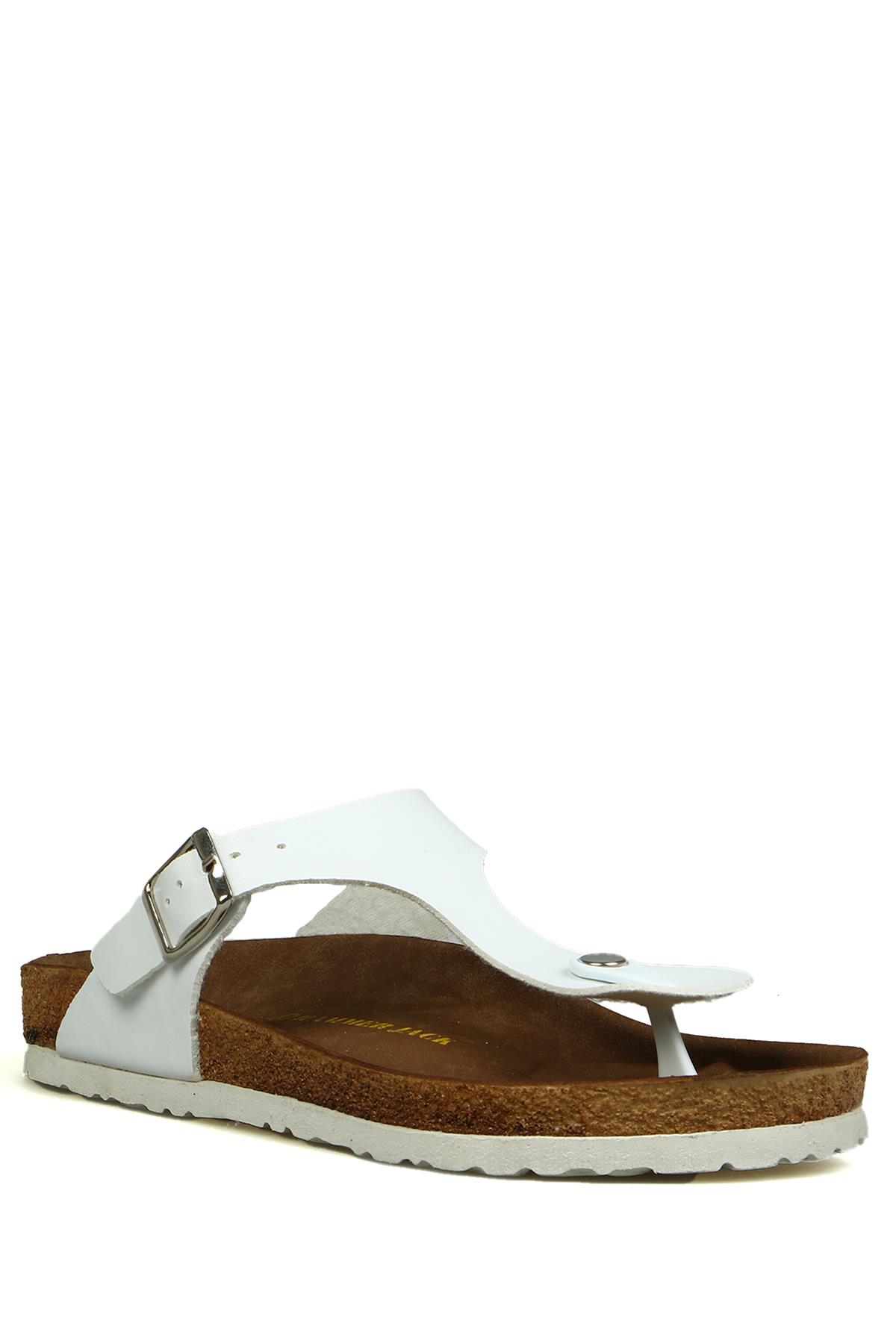 Hammer Jack Kruje Beyaz Kadın Terlik 