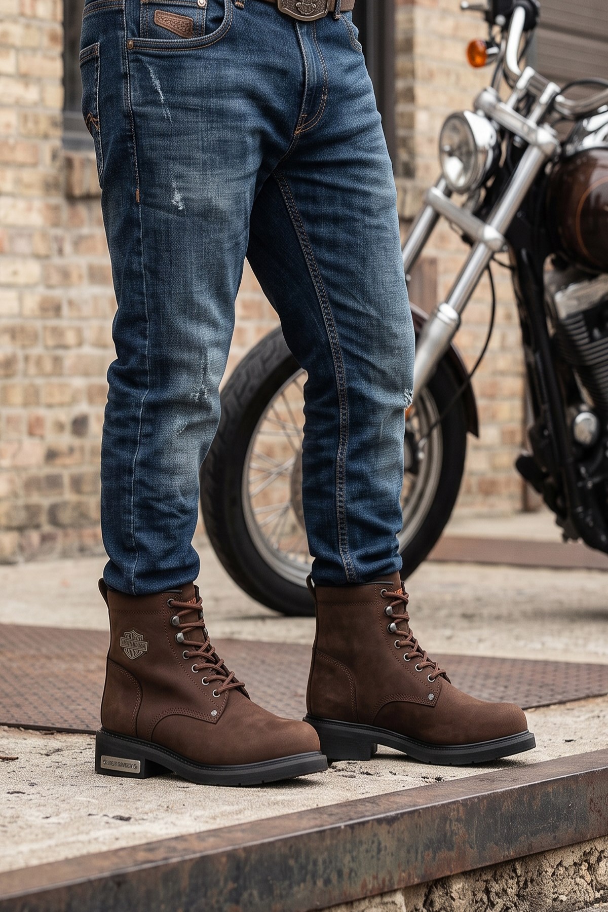 Harley Davidson Gibson Kahverengi Erkek Bot