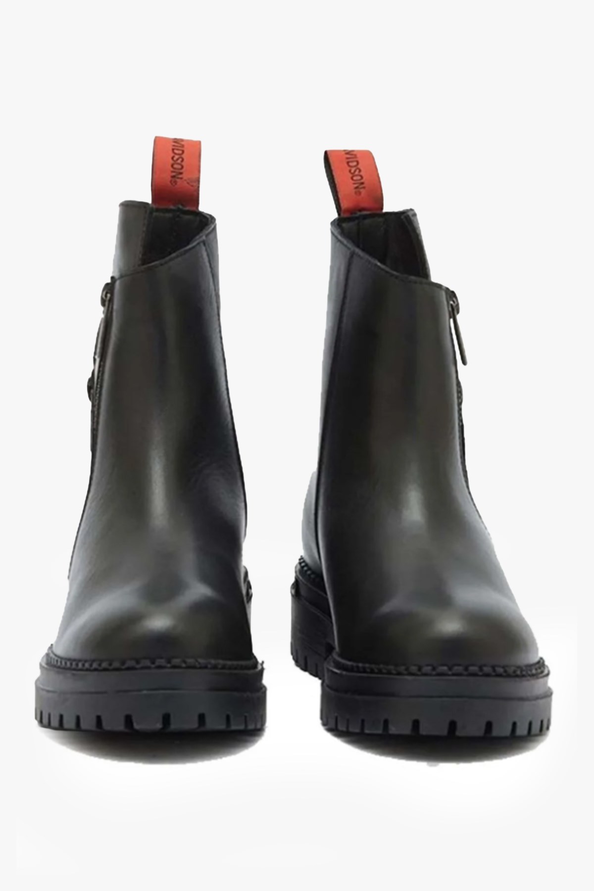 Harley Davidson Peking Deri Siyah Kadın Bot